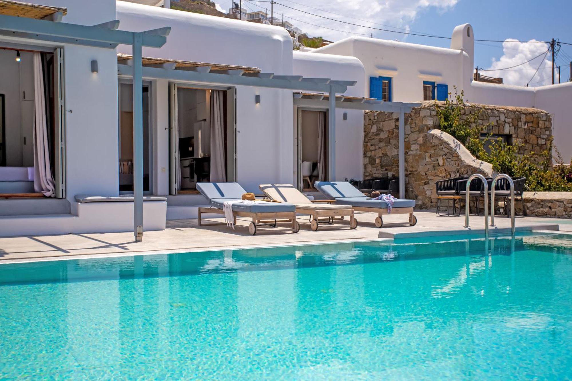 Terra White Seaview Pool Apartments & Suites Mykonos Town Luaran gambar